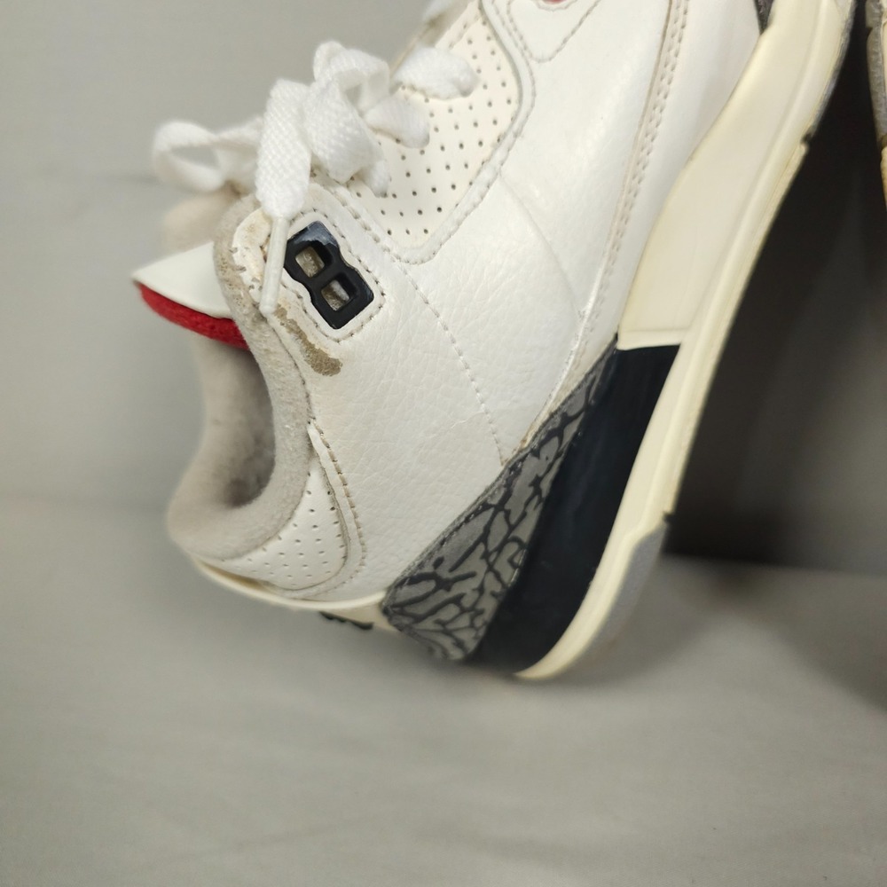 Nike Air Jordan 3 Retro Youth GS Size 1.5Y White Cement Reimagined - Picture 12 of 16